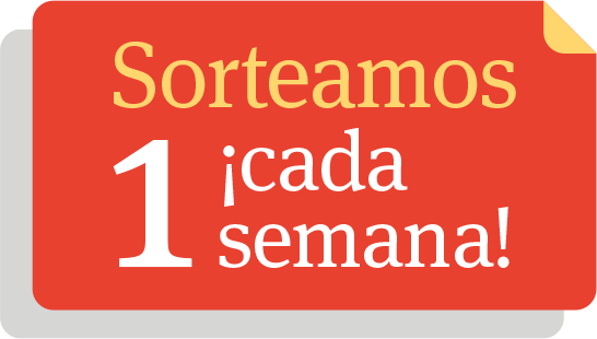 Sorteamos 1 ¡cada semana!
